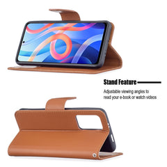 Litchi Texture Pure Color Funda de cuero con...