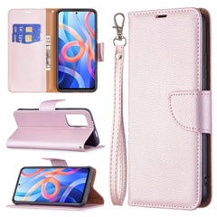 Litchi Texture Pure Color Funda de cuero con...