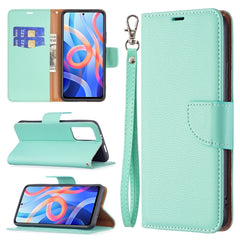 Litchi Texture Pure Color Funda de cuero con...