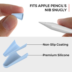 8 PCS / Set Tapa de punta de silicona para Apple Pencil 1 / 2