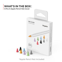 8 PCS / Set Tapa de punta de silicona para Apple Pencil 1 / 2