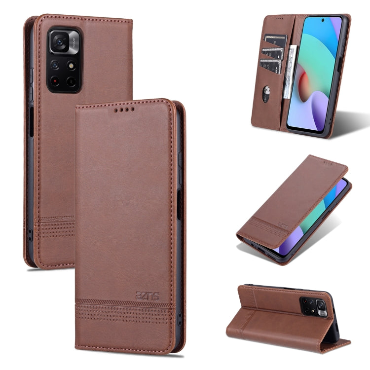 AZNS Estuche para teléfono de cuero con tapa...