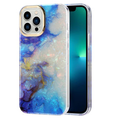 Caja de teléfono de mármol con textura de co...
