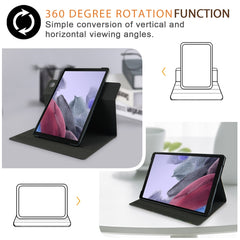 Estuche de cuero para tableta con rotación d...