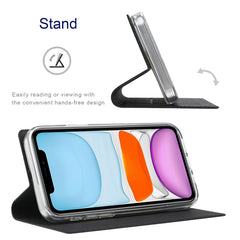 Funda de cuero con tapa horizontal magnética...