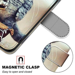 Estuche de cuero para teléfono de PU con tap...