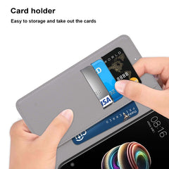 Estuche de cuero para teléfono de PU con tap...