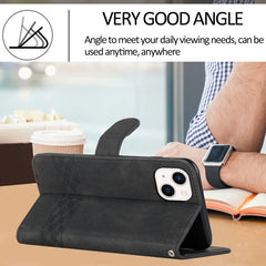 Estuche para teléfono de cuero con tapa y se...