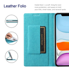 Funda de cuero con tapa horizontal para telé...