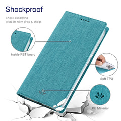 Funda de cuero con tapa horizontal para telé...