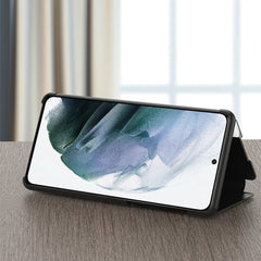 Estuche de cuero para teléfono con vista de ...