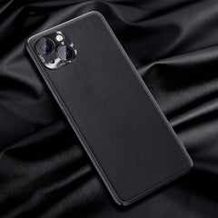 Estuche de cuero de piel lisa, For iPhone 13