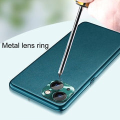 Estuche de cuero de piel lisa, For iPhone 13