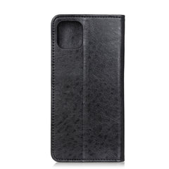 Estuche de cuero con tapa horizontal con tex...