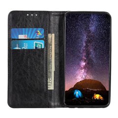 Estuche de cuero con tapa horizontal con tex...