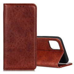 Estuche de cuero con tapa horizontal con tex...