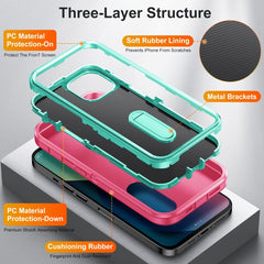 Estuche para teléfono con soporte resistente...