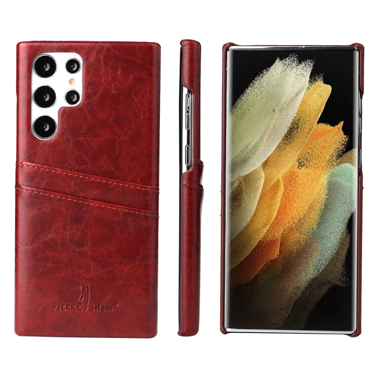 Fierre Shann Retro Oil Wax Texture PU Funda ...