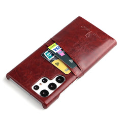 Fierre Shann Retro Oil Wax Texture PU Funda ...