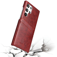 Fierre Shann Retro Oil Wax Texture PU Funda ...