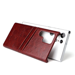 Fierre Shann Retro Oil Wax Texture PU Funda ...