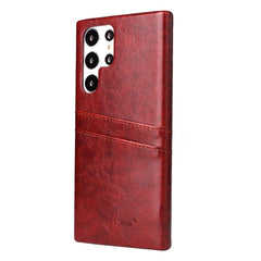 Fierre Shann Retro Oil Wax Texture PU Funda ...
