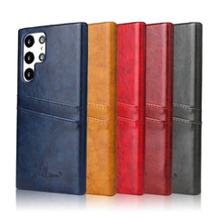 Fierre Shann Retro Oil Wax Texture PU Funda ...