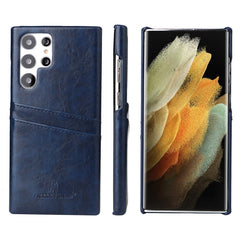 Fierre Shann Retro Oil Wax Texture PU Funda ...