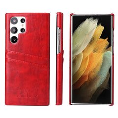 Fierre Shann Retro Oil Wax Texture PU Funda ...