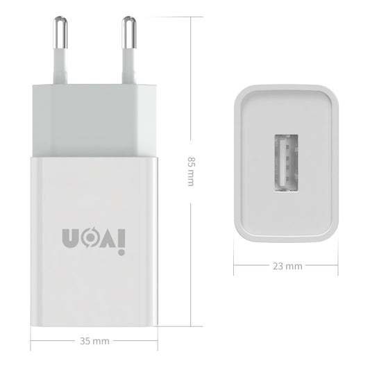 IVON AD-33 2 en 1 2.1A Cargador de viaje con...