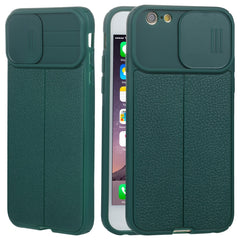 Litchi Texture Sliding Camshield TPU Funda p...