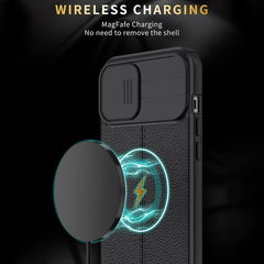 Litchi Texture Sliding Camshield TPU Funda p...