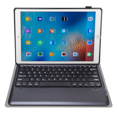Estuche de cuero con teclado Bluetooth desmo...