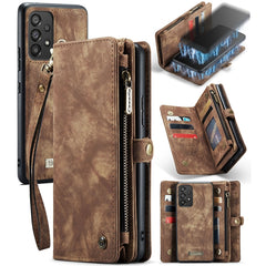 CaseMe-008 Estuche de cuero con tapa horizon...