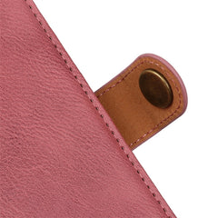 Funda de cuero con tapa horizontal con textu...