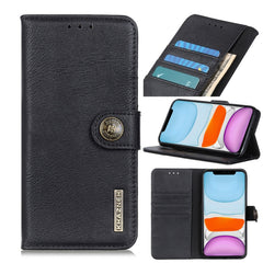 Funda de cuero con tapa horizontal con textu...