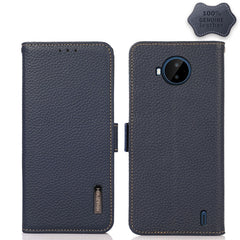 KHAZNEH Side-Magnetic Litchi Genuine Leather...