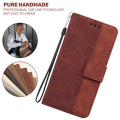 Estuche para teléfono de cuero con relieve g...