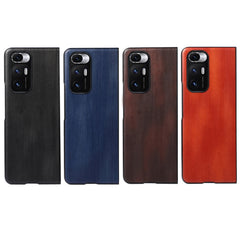 Funda de teléfono PU con textura de vaca ama...