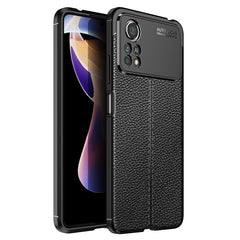 Litchi Texture TPU Funda para teléfono a pru...