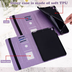 Estuche para tableta de cuero estampado pren...