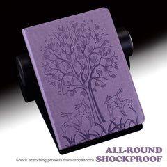Estuche para tableta de cuero estampado pren...