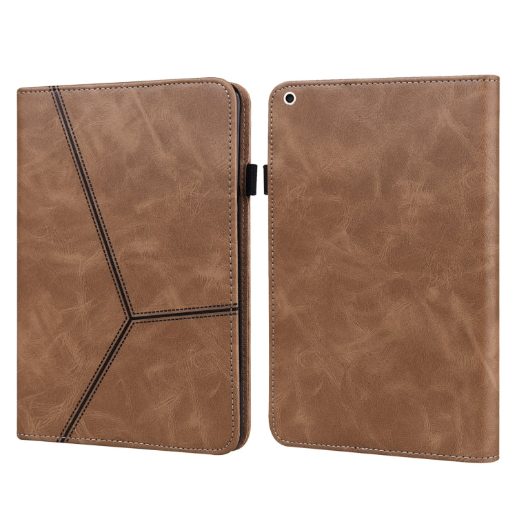 Estuche de cuero elegante con rayas en relie...