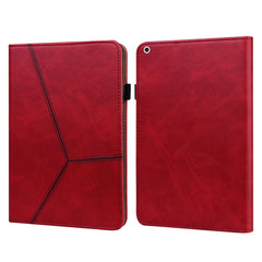 Estuche de cuero elegante con rayas en relie...