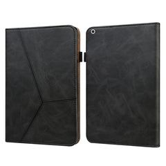 Estuche de cuero elegante con rayas en relie...