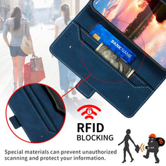 Estuche de cuero RFID magnético cosido      ...