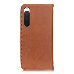 KHAZNEH Funda de cuero con tapa horizontal c...