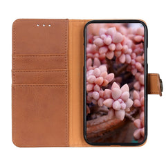 KHAZNEH Funda de cuero con tapa horizontal c...