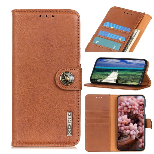 KHAZNEH Funda de cuero con tapa horizontal c...
