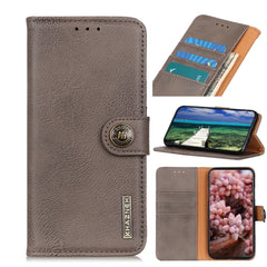 KHAZNEH Funda de cuero con tapa horizontal c...